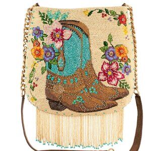 Beaded Mary Frances Crossbody Handbag